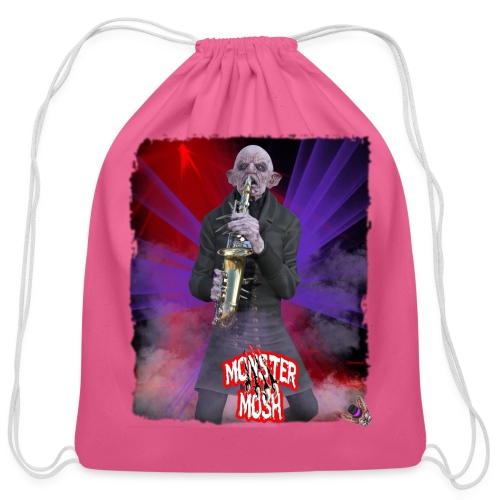 Monster Mosh Nosferatu Saxophone - Cotton Drawstring Bag