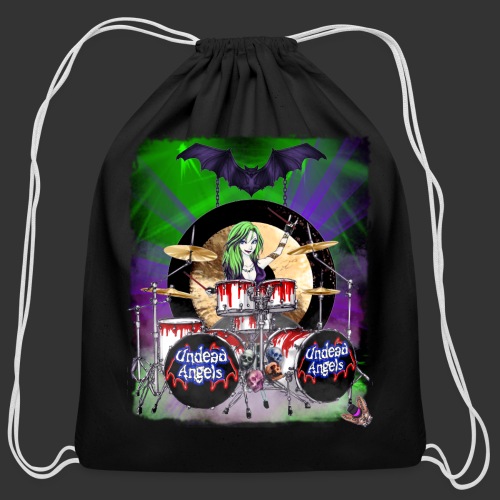 Undead Angels: Vampire Drummer Juliette Classic - Cotton Drawstring Bag