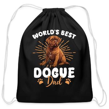 Dogue De Bordeaux Groovy Dogue Dad - Cotton Drawstring Bag - black - Front
