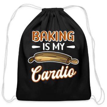 Baking Is My Bake Bakers - Cotton Drawstring Bag - black - Front