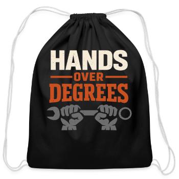 Blue Collar Welder Skilled Trades Pride Working - Cotton Drawstring Bag - black - Front