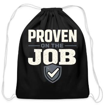 Blue Collar Welder Skilled Trades Pride Working - Cotton Drawstring Bag - black - Front