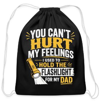 Funny sarcastic Mechanic Dad Garage Humor Quote - Cotton Drawstring Bag - black - Front