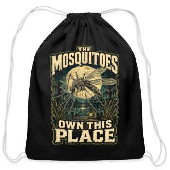 Swamp The Mosquitoes Own This Place - Cotton Drawstring Bag - black - Front