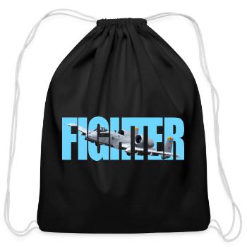 Fighter A-10 Thunderbolt II - Cotton Drawstring Bag - black - Front