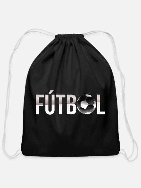 Futbol - Cotton Drawstring Bag - black