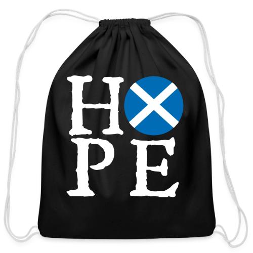 Light HOPE St A Cross - Cotton Drawstring Bag