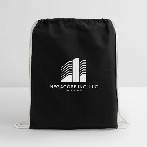 MEGACORP - GIANT EVUL CORPORATION - Cotton Drawstring Bag