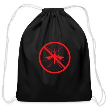 Mosquito 25 April 2023 Malaria Insect Pest Nature - Cotton Drawstring Bag - black - Front