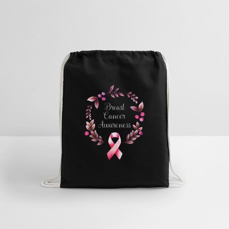 Sac à Cordon Sensibilisation Cancer Du Sein – Breast Cancer Awareness – Neuf