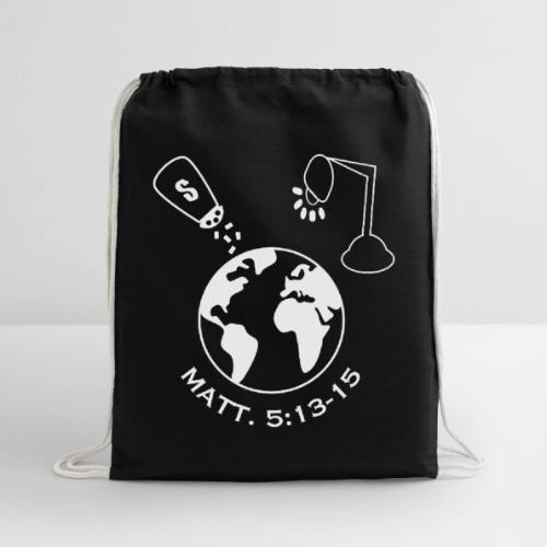 Salt and Light of the World Matt. 5:13-15 - Cotton Drawstring Bag