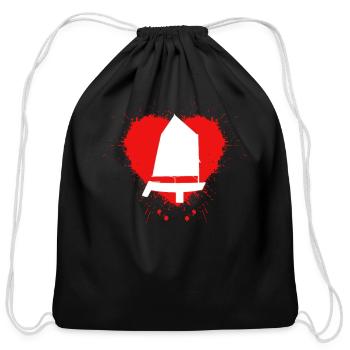 optimist, craft, optimists, otimista, sail, sailin - Cotton Drawstring Bag - black - Front