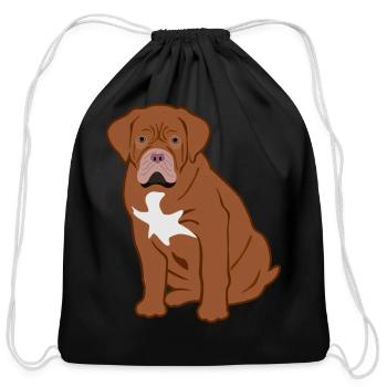 Bordeaux Mastiff Bordeauxdog Dog Lover Gift - Cotton Drawstring Bag - black - Front