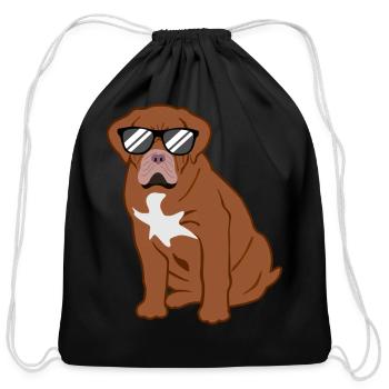 Bordeaux Mastiff Bordeauxdog Dog Lover Gift - Cotton Drawstring Bag - black - Front