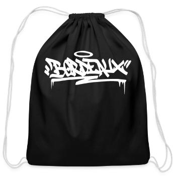 Bordeaux City Graffiti Street Art France Hip Hop - Cotton Drawstring Bag - black - Front