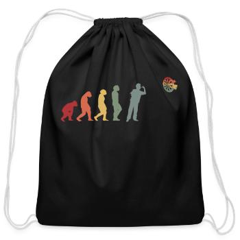 Darts game Dartboards gaming Vintage Darts-gamer - Cotton Drawstring Bag - black - Front