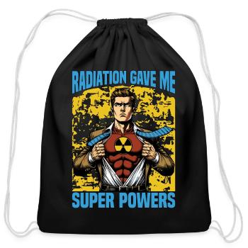 Nuclear Medicine Radiation Gave Radiation Therapy - Cotton Drawstring Bag - black - Front