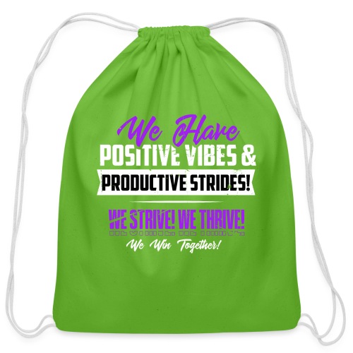Positive Vibes - Cotton Drawstring Bag