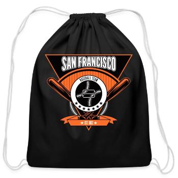 The Only Game Where You Can Hit And Run : Baseball - Cotton Drawstring Bag - black - Front