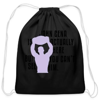 John Cena - Cotton Drawstring Bag - black - Front