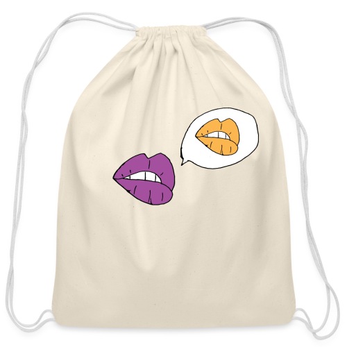 Lips - Cotton Drawstring Bag