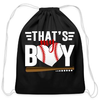 That's Boy - Cotton Drawstring Bag - black - Front