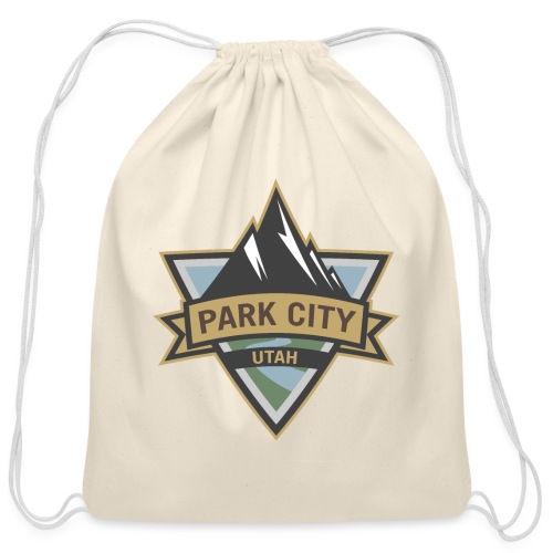 Park City, Utah - Cotton Drawstring Bag
