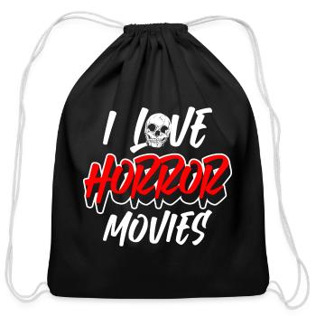 Movie Star Screen Clapperboard Hollywood - Cotton Drawstring Bag - black - Front