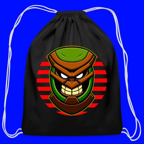 Tiki Statue - Cotton Drawstring Bag