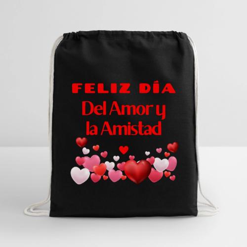 Design Happy Day of Love and Friendship, February. - Cotton Drawstring Bag