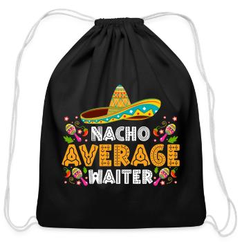 Waiter Tips Party - Cotton Drawstring Bag - black - Front
