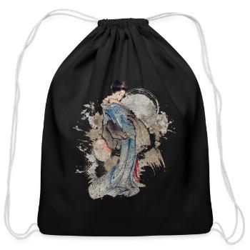 Asia Martial Arts Ronin - Cotton Drawstring Bag - black - Front