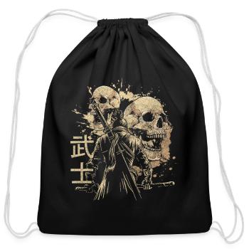 Asia Samurai Asian - Cotton Drawstring Bag - black - Front
