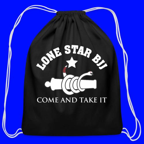 Lone Star BJJ - Come and Take It - White and Red - Cotton Drawstring Bag