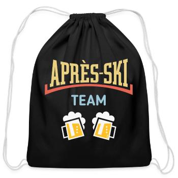 Après-Ski – Team (Beer / Apres Ski / Concave / 5C) - Cotton Drawstring Bag - black - Front