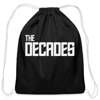 The Decades Band - Cotton Drawstring Bag - black - Front