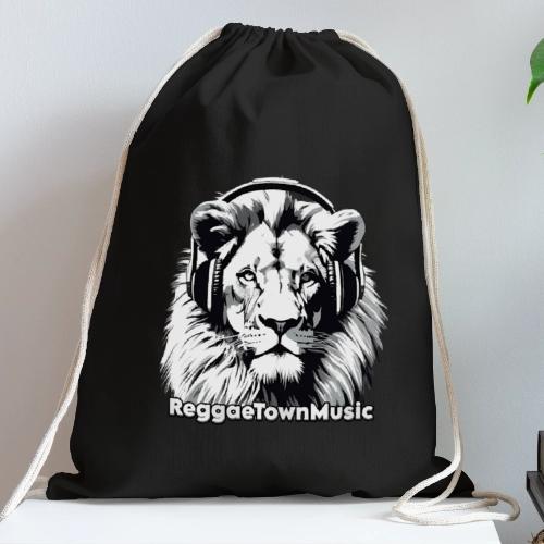 Reggae music roots lion head rasta vibes shirt - Sac à cordon en coton