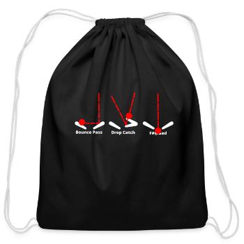 Pinball Skills - Cotton Drawstring Bag - black - Front