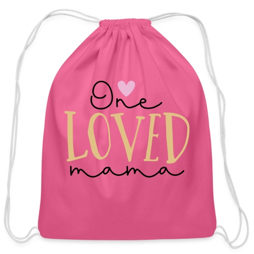 One Loved Mom | Mom And Son T-Shirt - Cotton Drawstring Bag