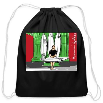 John John Florence Quiver Signature - Cotton Drawstring Bag - black - Front