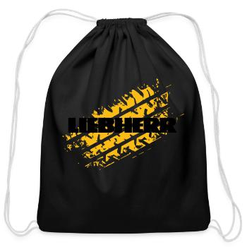Liebherr Mud - Cotton Drawstring Bag - black - Front