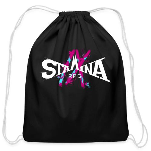 SRPG9 (White Text) - Cotton Drawstring Bag