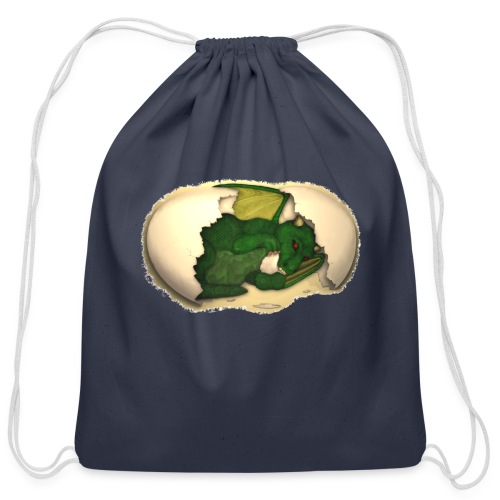 The Emerald Dragon of Nital - Cotton Drawstring Bag