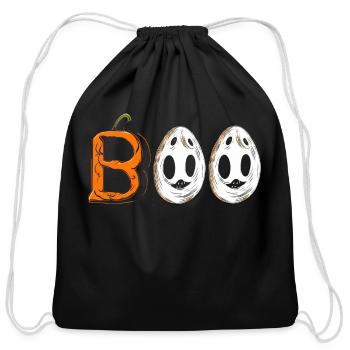 Halloween Boo-tiful Surprise - Cotton Drawstring Bag - black - Front