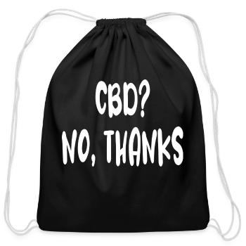 Stoners Green Weed Humor tumblr - Cotton Drawstring Bag - black - Front
