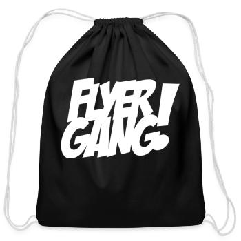 DECADE - Cotton Drawstring Bag - black - Front