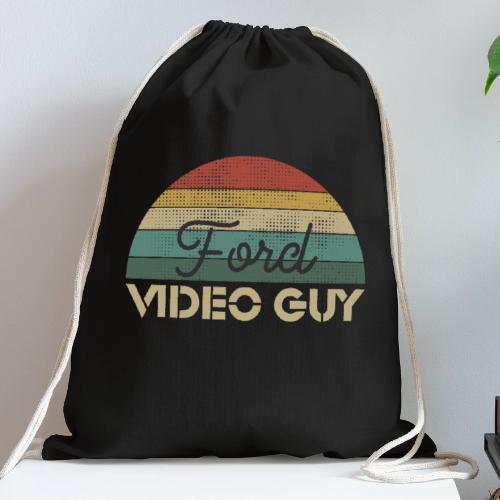 Vintage Ford Video Guy - Cotton Drawstring Bag