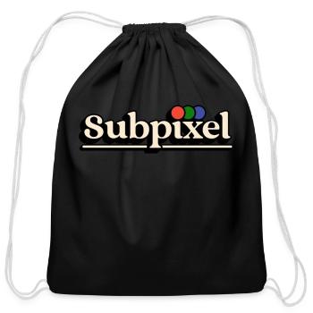 Series Screen Tv - Cotton Drawstring Bag - black - Front