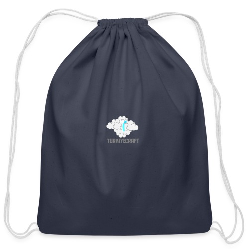 TurkiyeCarft Cloud Logo - Cotton Drawstring Bag