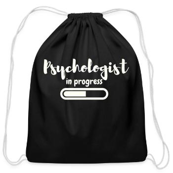 Psychologist In Progress Future Psychologist Stude - Cotton Drawstring Bag - black - Front